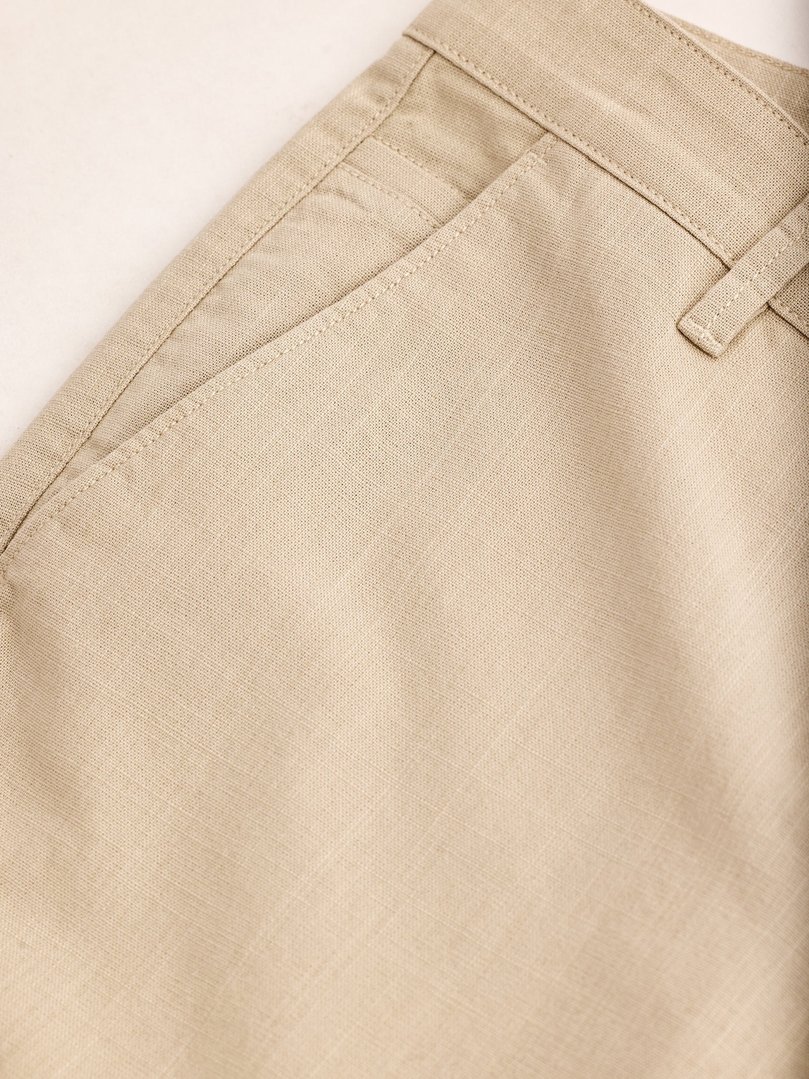 Cream Slim Fit Trouser