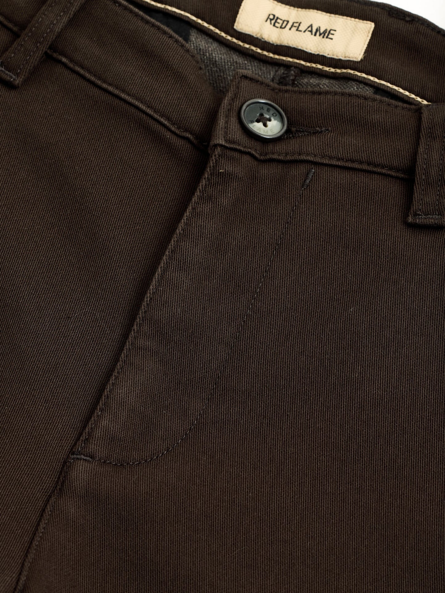 Brown Stretch Slim Fit Trouser