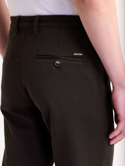 Brown Stretch Slim Fit Trouser