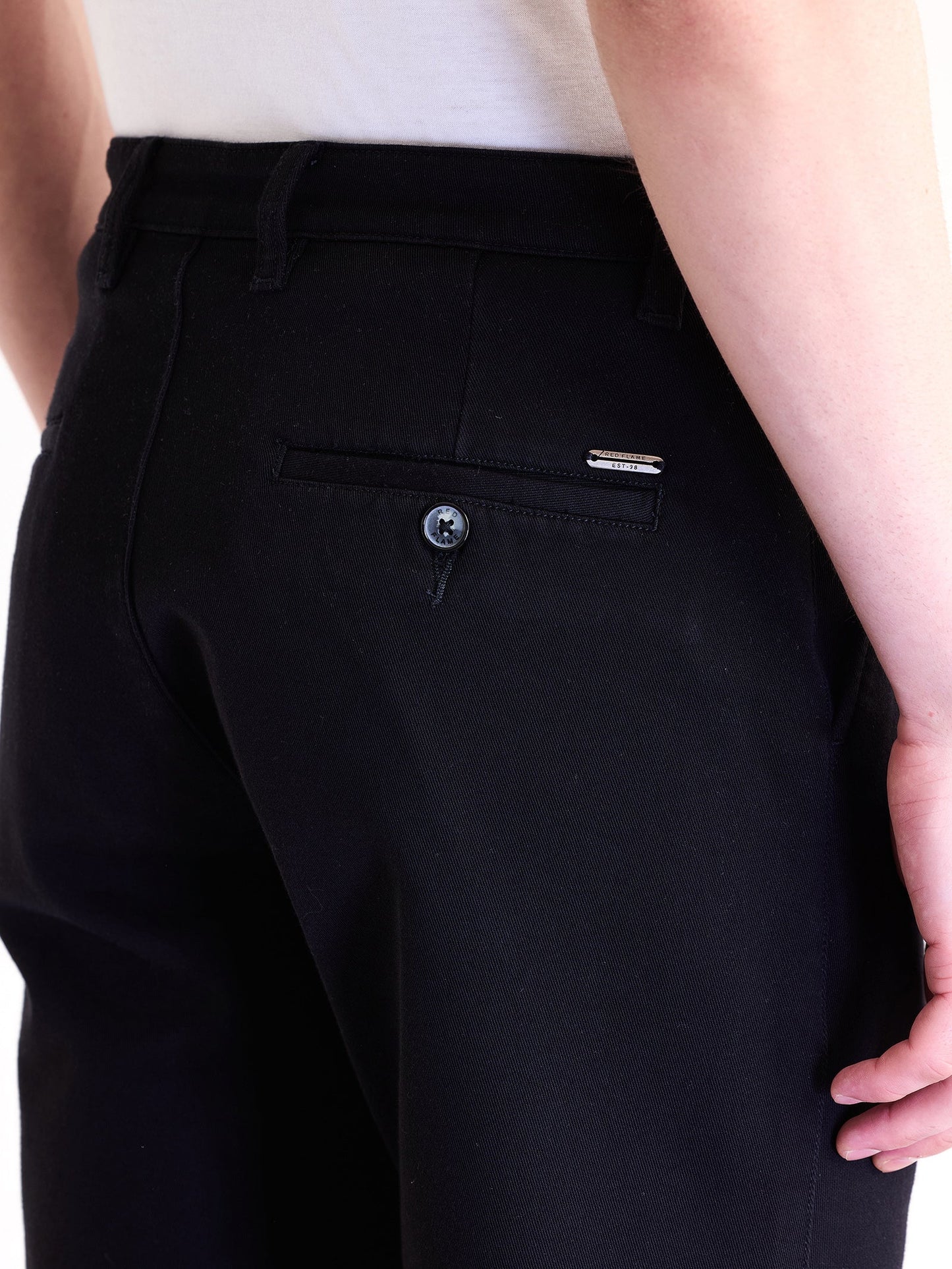 Black Stretch Slim Fit Trouser