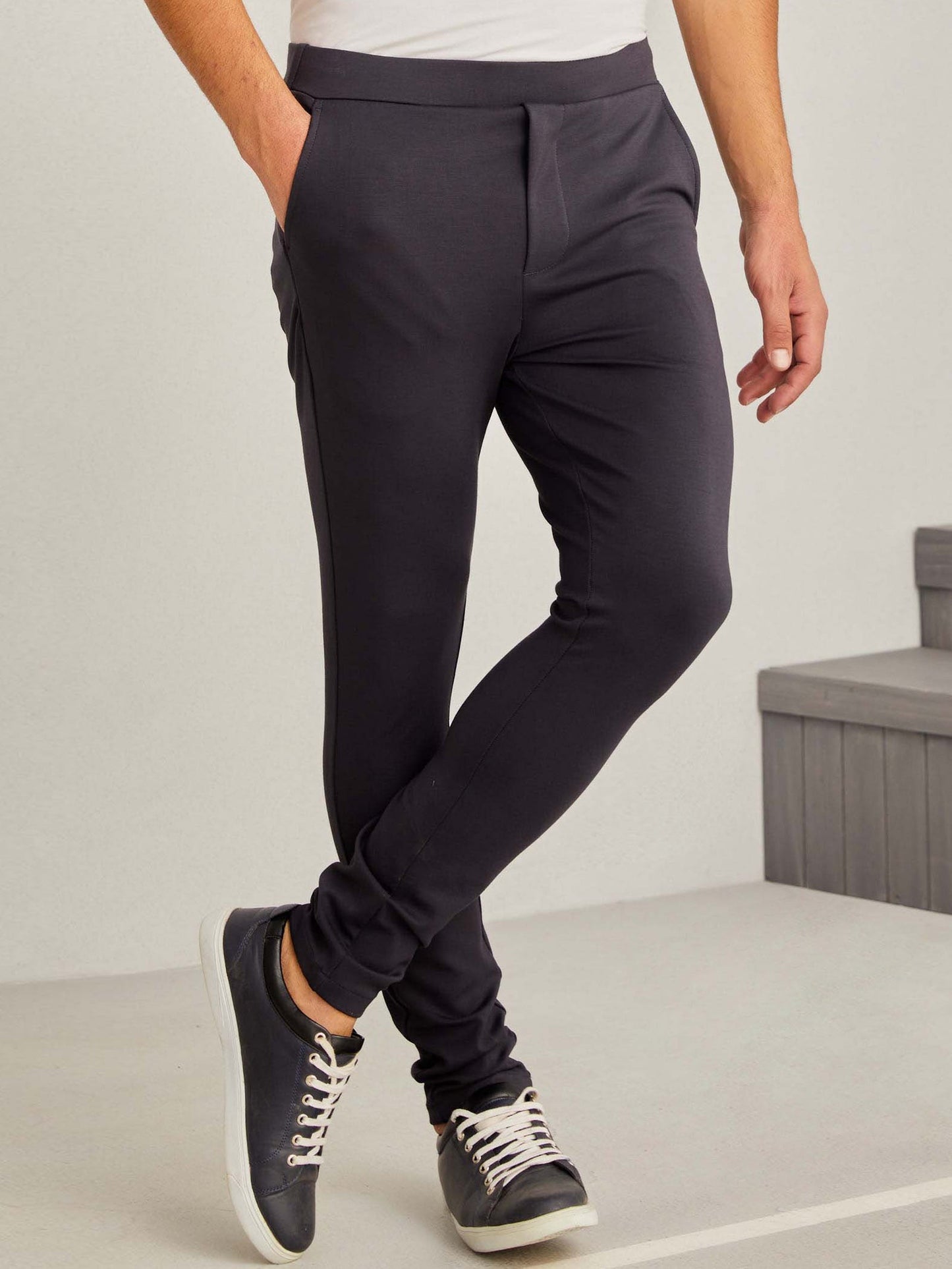 Dark Grey 4-Way Stretch Travel Trouser