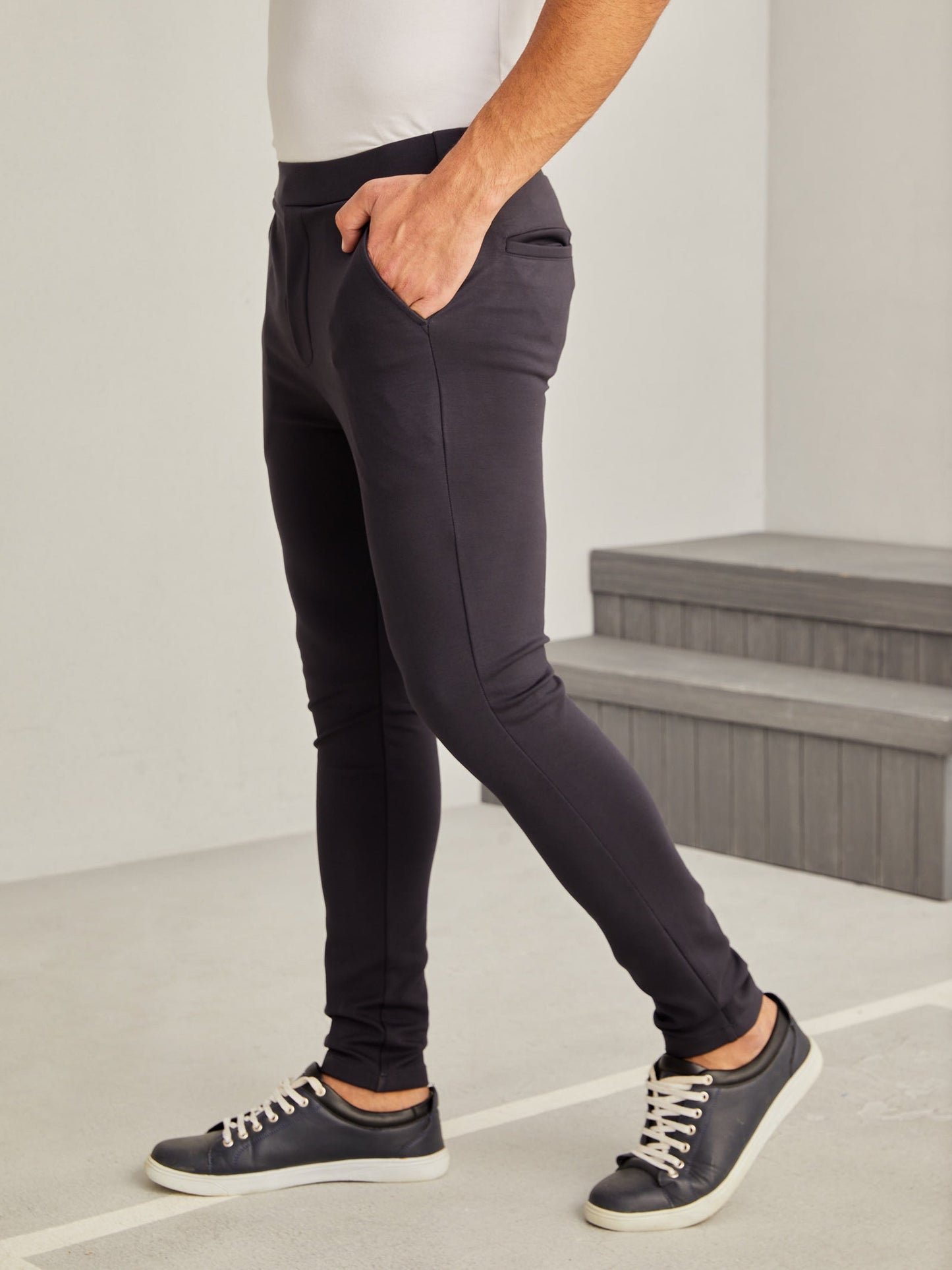 Dark Grey 4-Way Stretch Travel Trouser