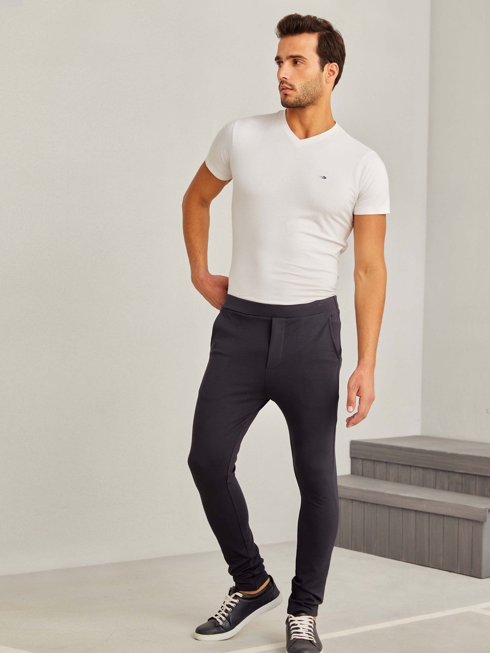 Dark Grey 4-Way Stretch Travel Trouser