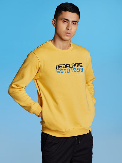 Yellow Fleece Crew Neck Sweatshirt