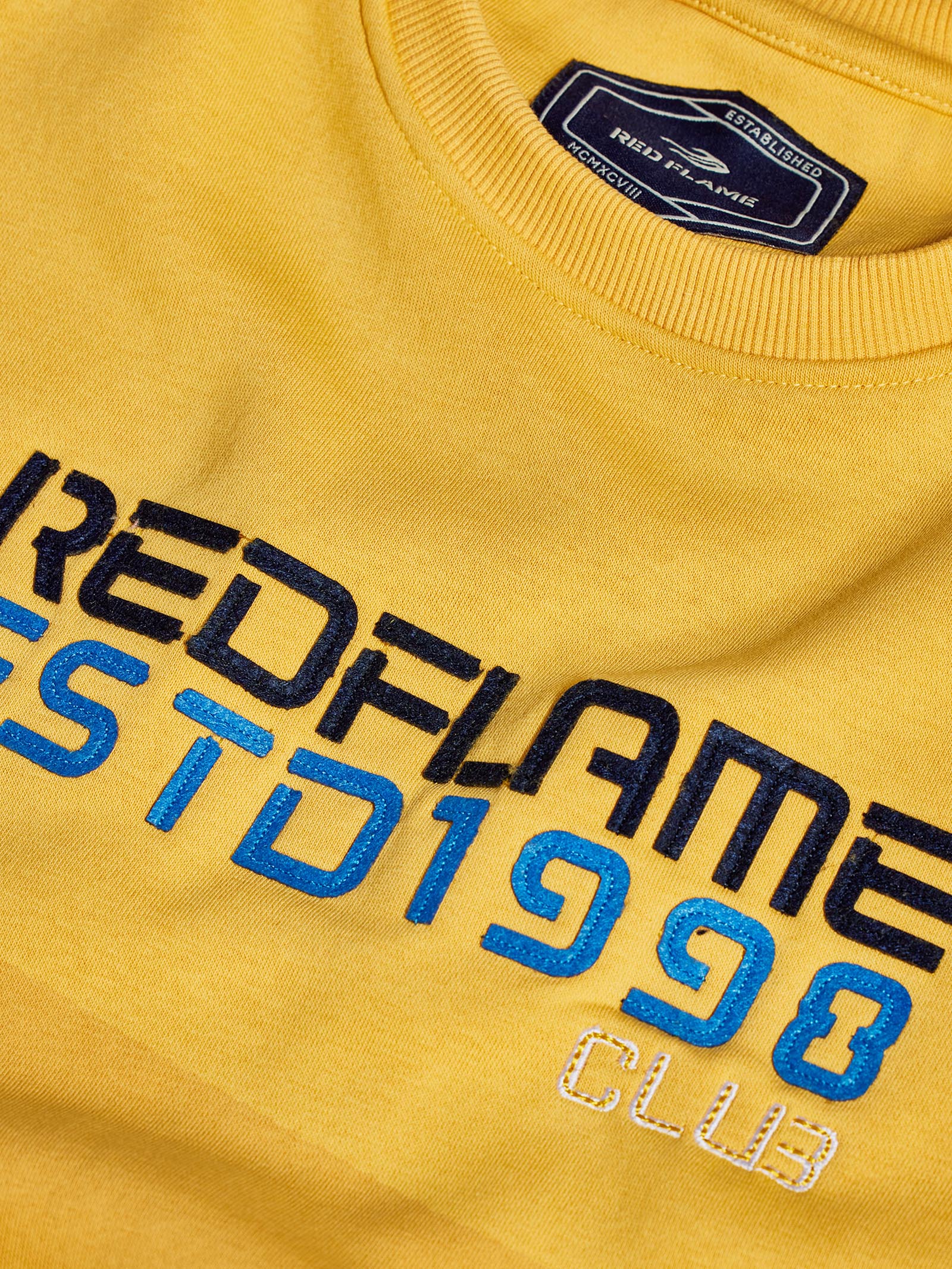 Yellow Fleece Crew Neck Sweatshirt