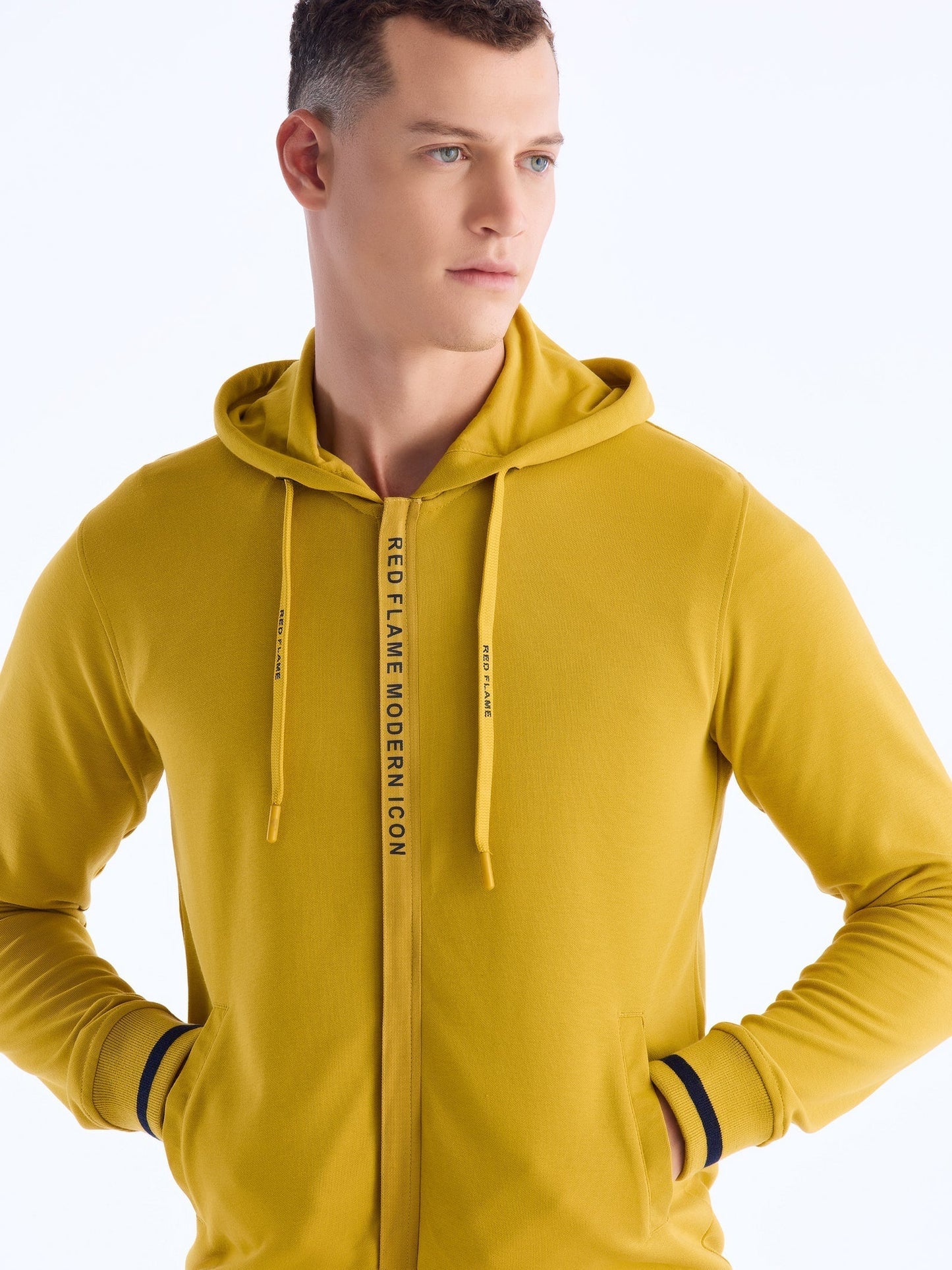 Yellow Solid Sweatshirt