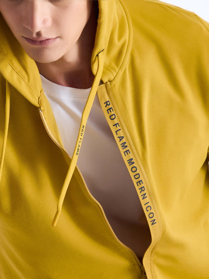 Yellow Solid Sweatshirt