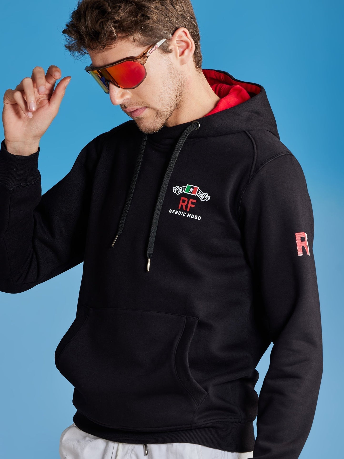 Black Fleece Hooded Sweatshirt