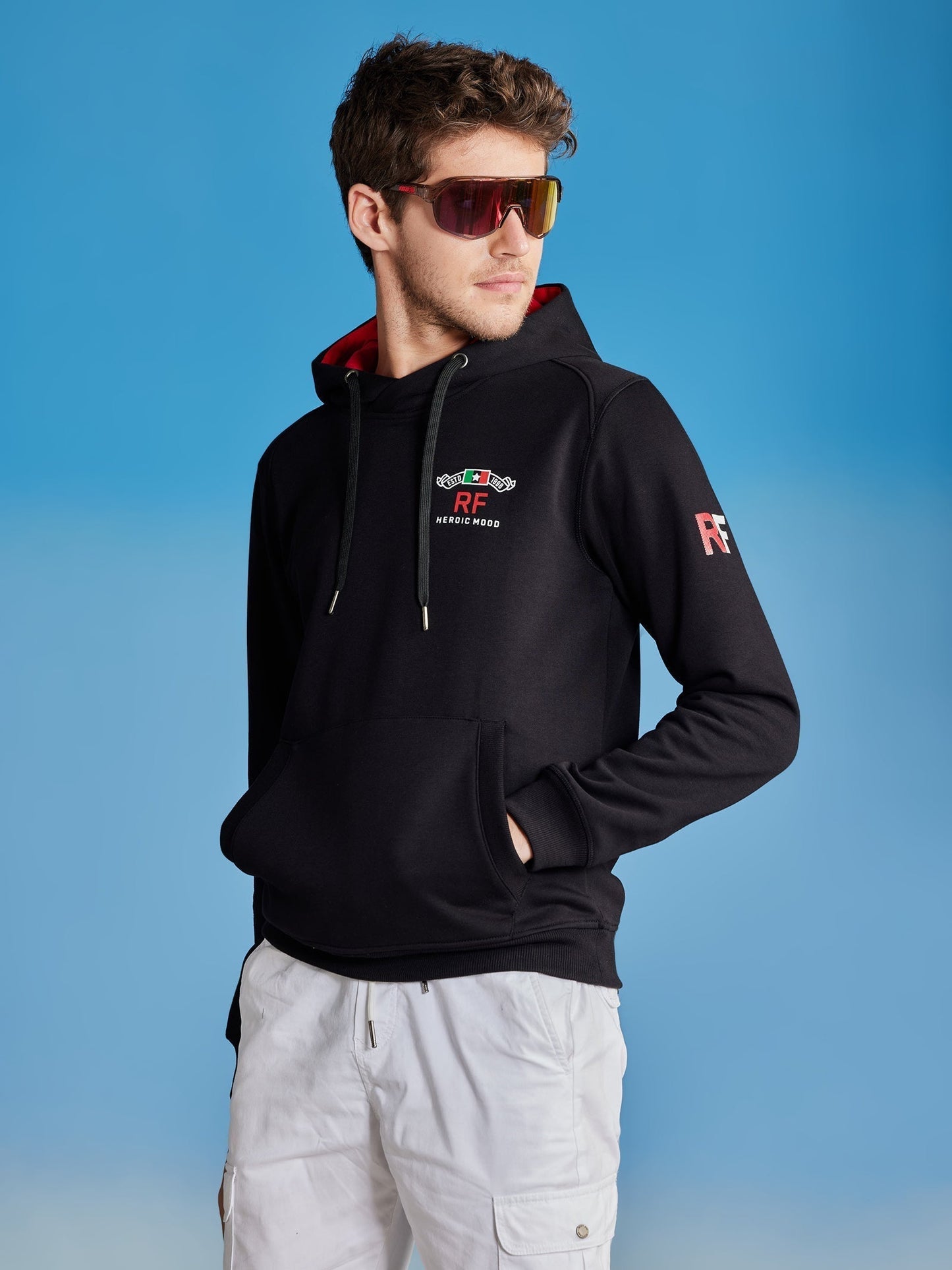 Black Fleece Hooded Sweatshirt