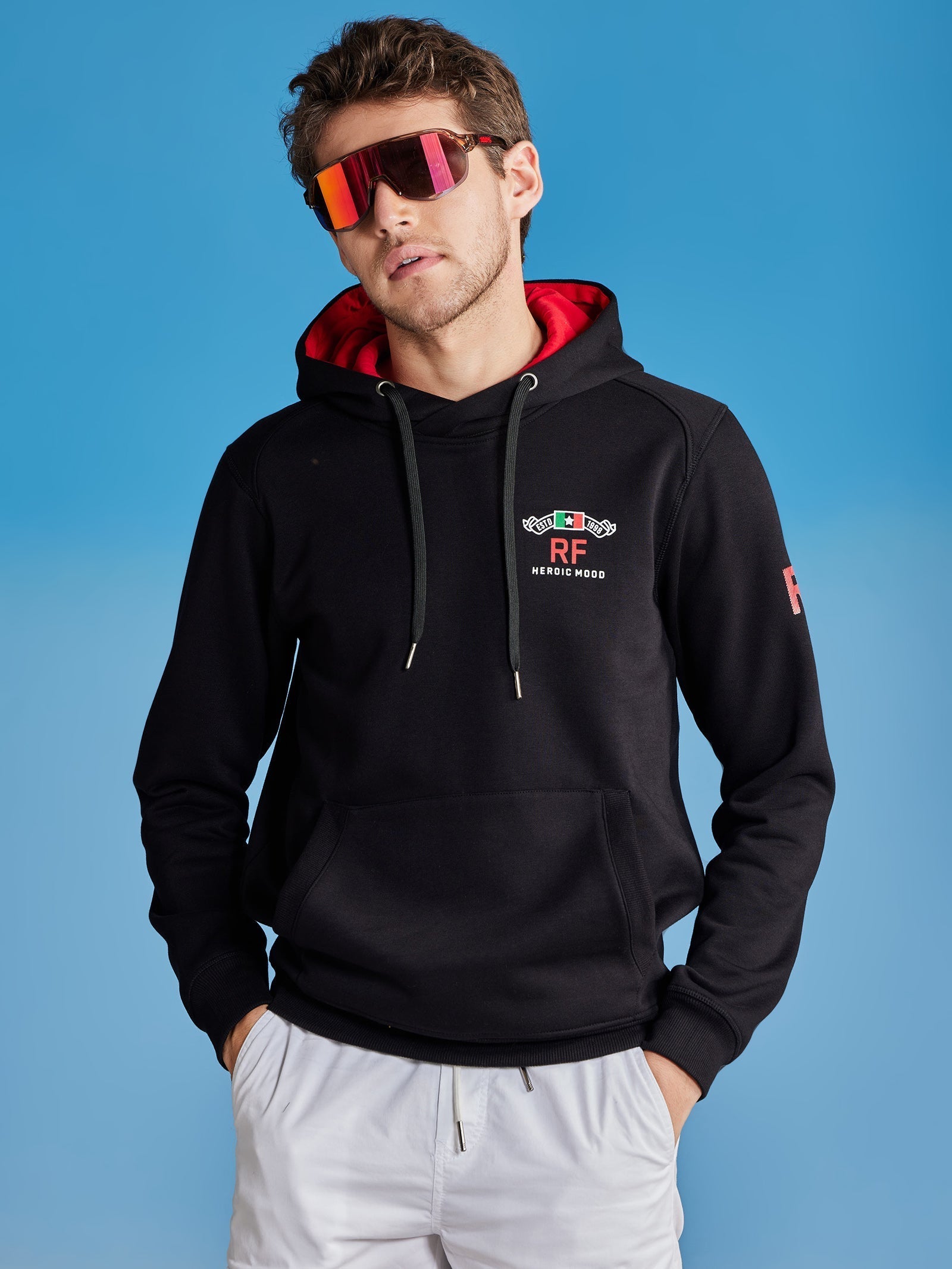 Black Fleece Hooded Sweatshirt