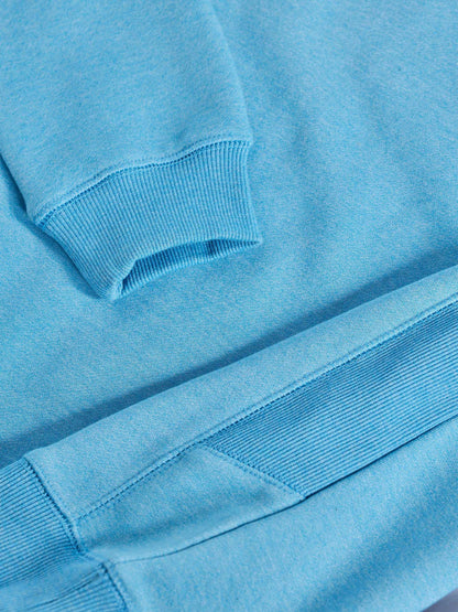 Blue Fleece Crew Neck Sweatshirt