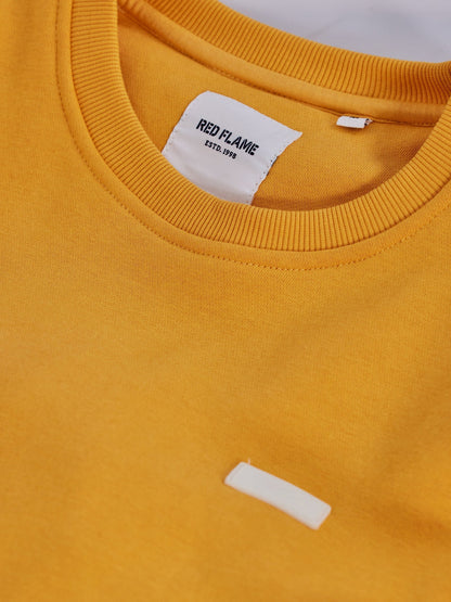 Yellow Fleece Crew Neck Sweatshirt