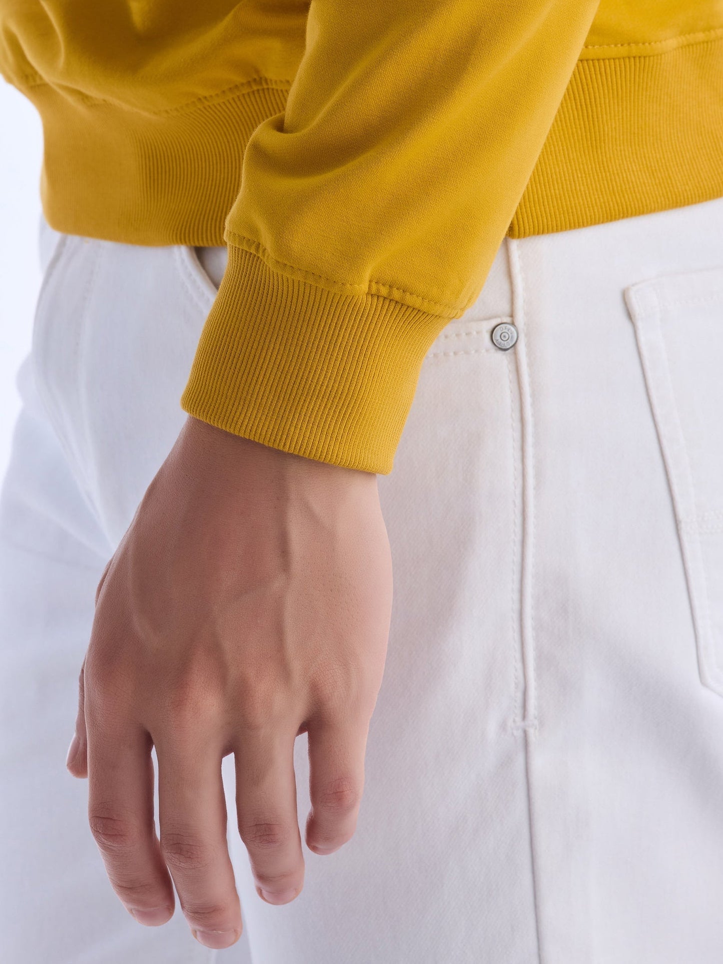 Yellow Printed Sweatshirt