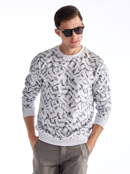 White Printed Sweatshirt