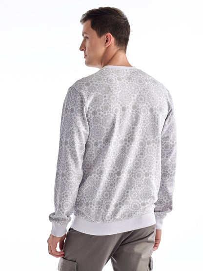 White Printed Sweatshirt