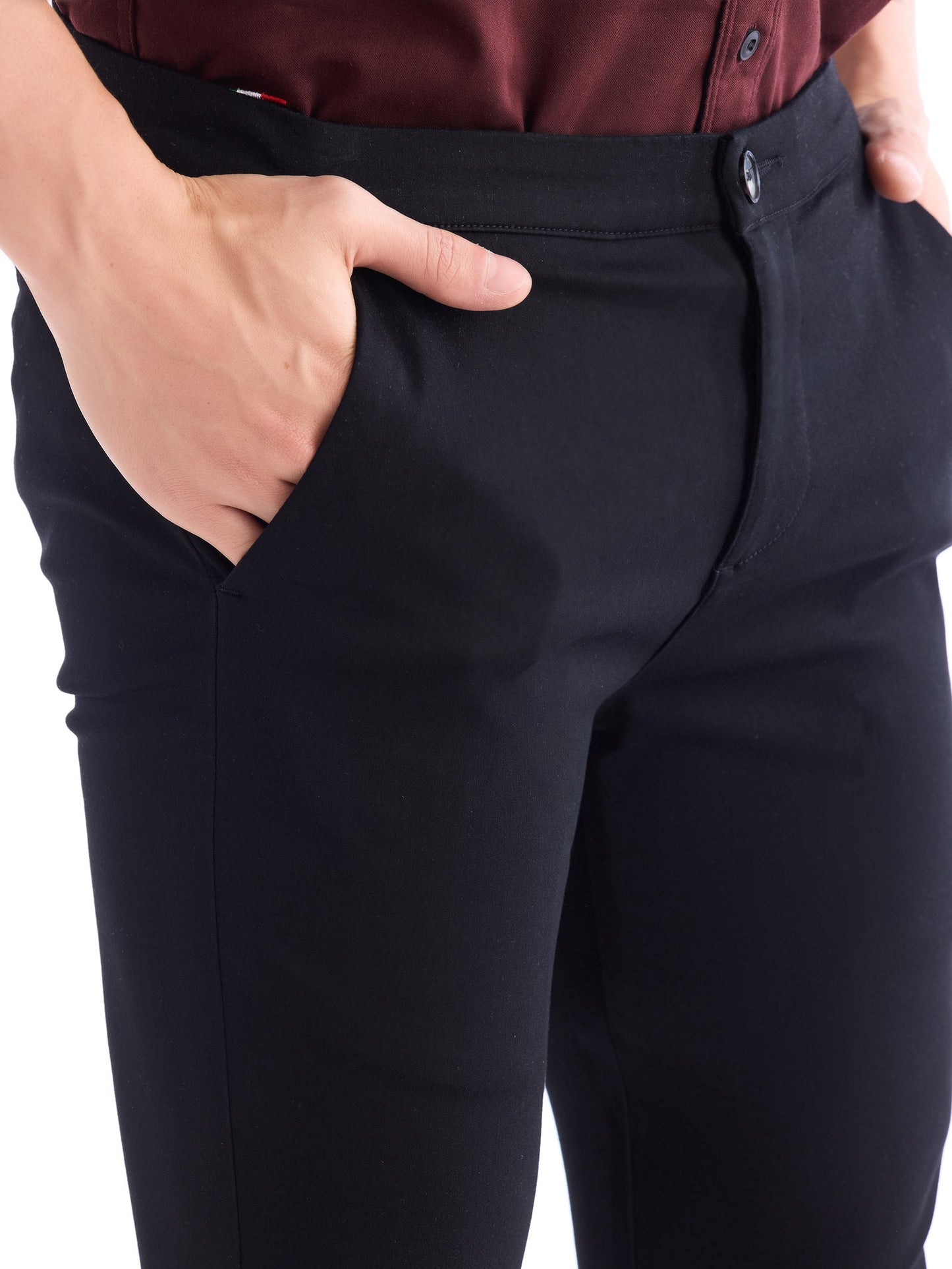 Black Stretch Travel Pant