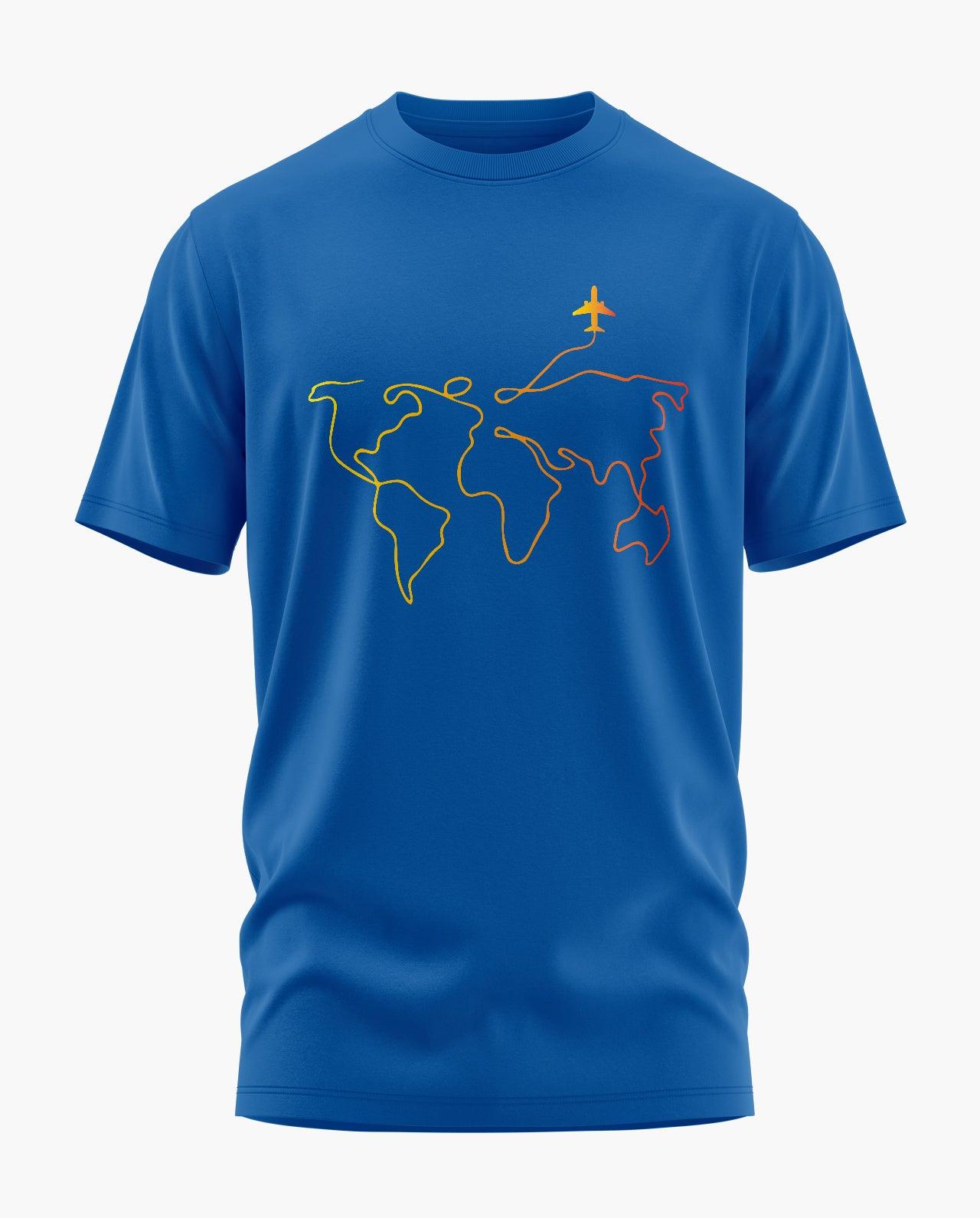 Travelling Around The Earth Signature LuxeSoft Cotton T-Shirt