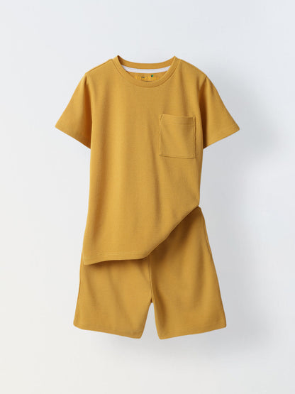 Bright Mustard T-Shirt and Shorts