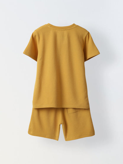 Bright Mustard T-Shirt and Shorts