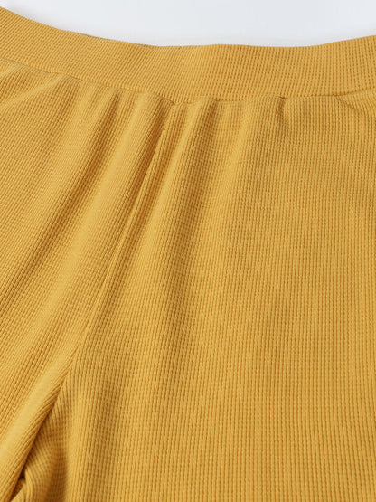 Bright Mustard T-Shirt and Shorts