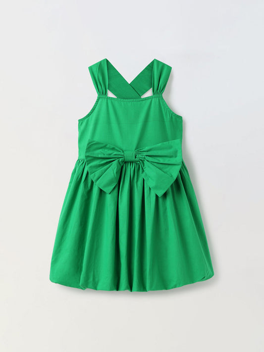 Radiant Green A-line Dress