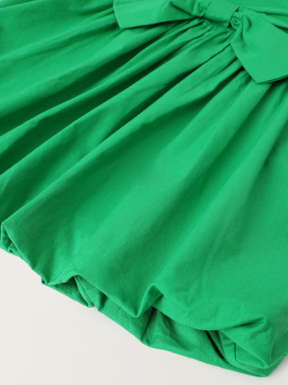 Radiant Green A-line Dress