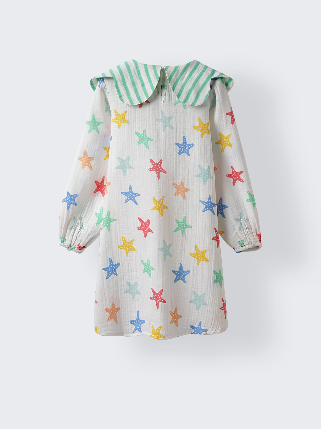 Girls Colorful Star print Classic Dress