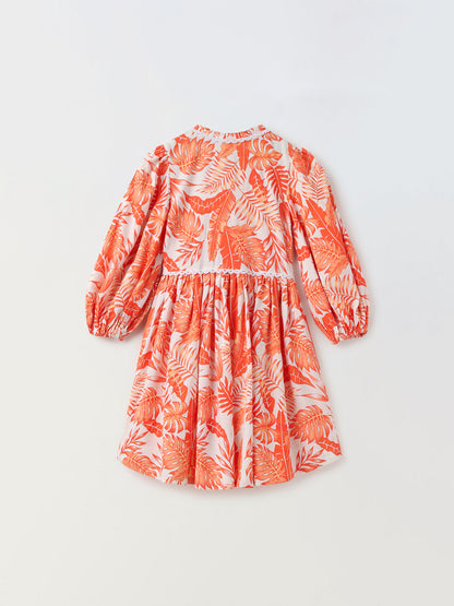 Girls Floral Printed Dress