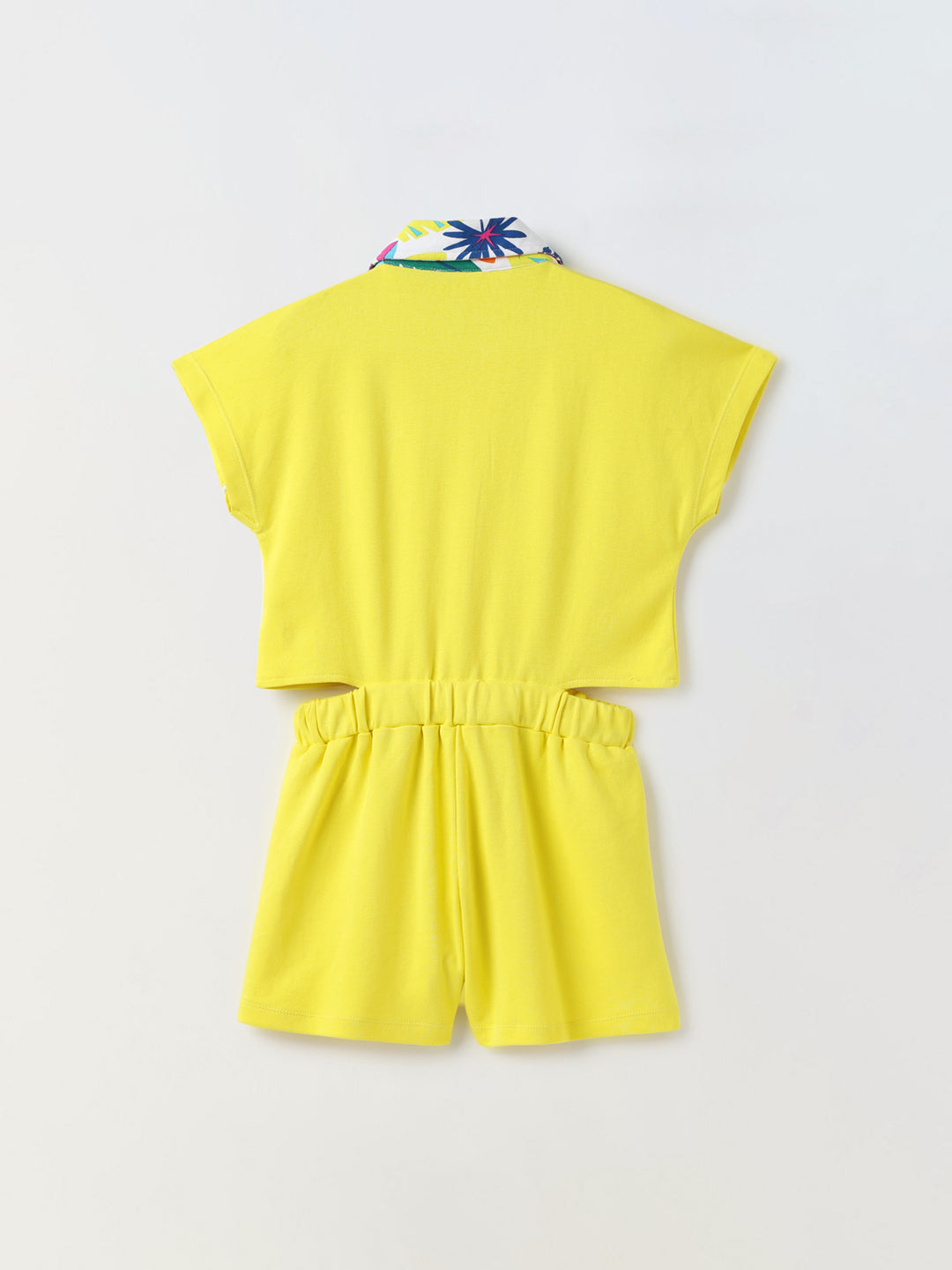 Fancy Yellow Girls Playsuit