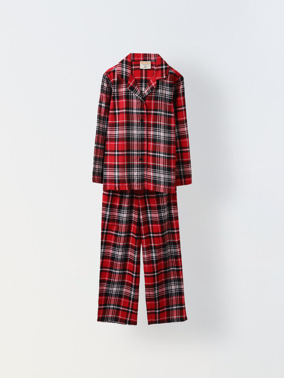 Red & Black Checkered Kids Co-Ord Set