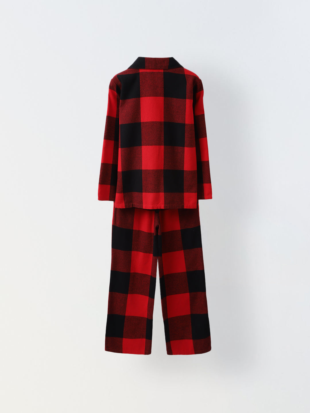 Red & Black Plaid Set for Kids