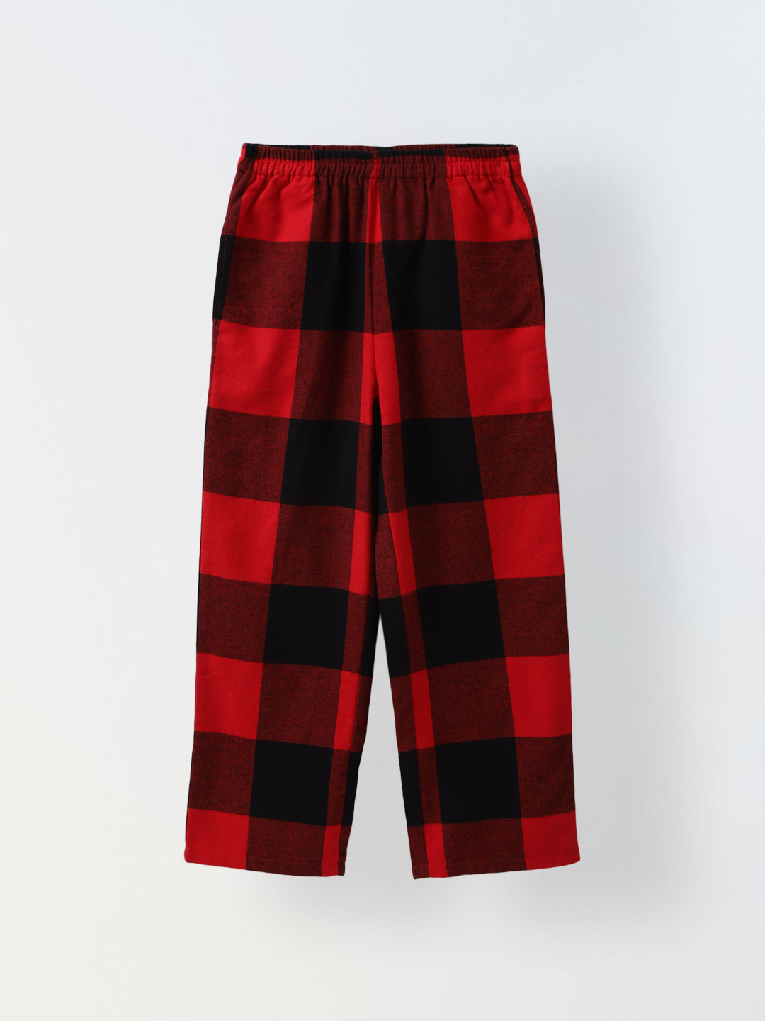 Red & Black Plaid Set for Kids