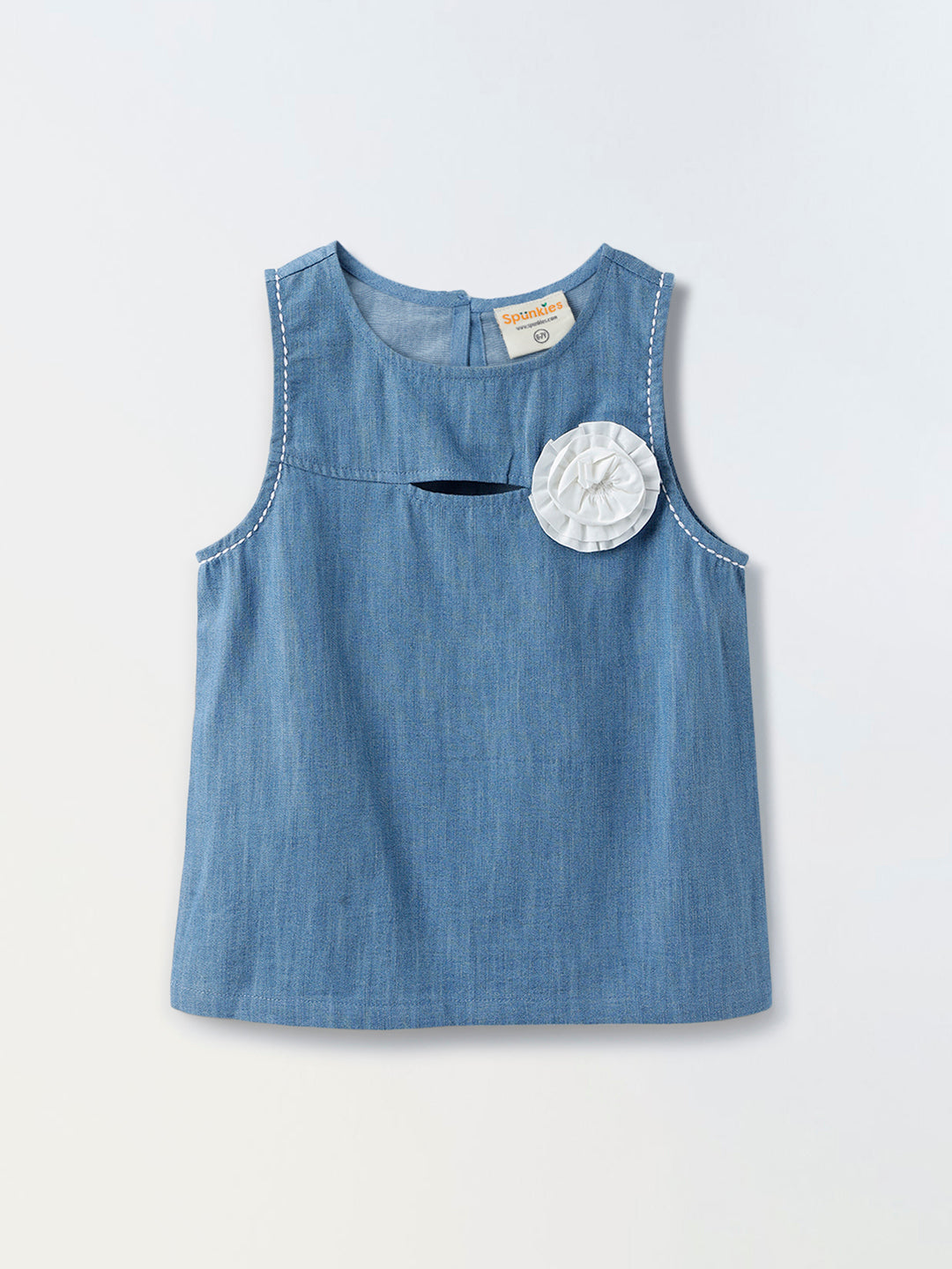 Stylish denim Girls top