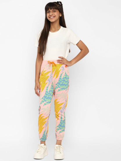 Spunkies-Girls-All Over-Printed-Leggings-Yellow