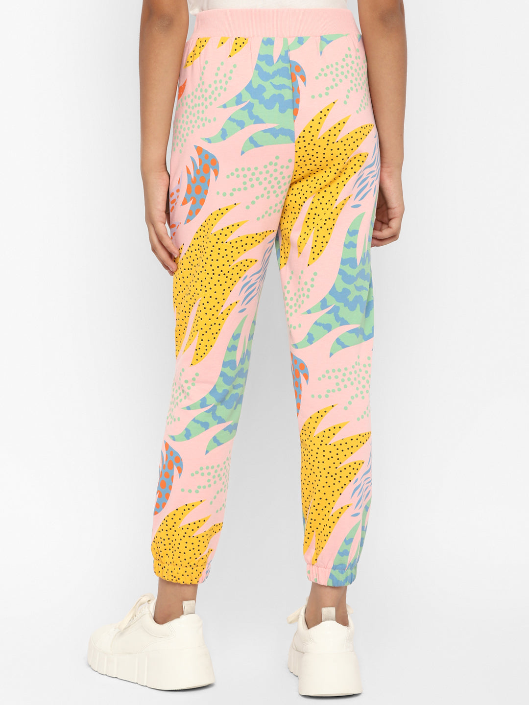 Spunkies-Girls-All Over-Printed-Leggings-Yellow