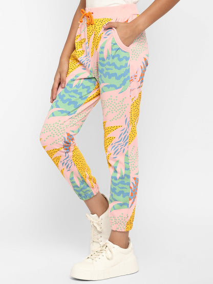 Spunkies-Girls-All Over-Printed-Leggings-Yellow