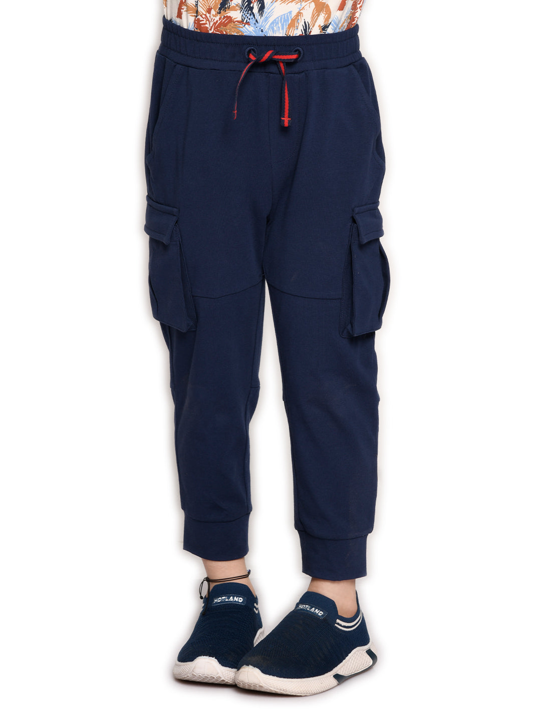 Navy Pocket Stretched Jogger for Boys