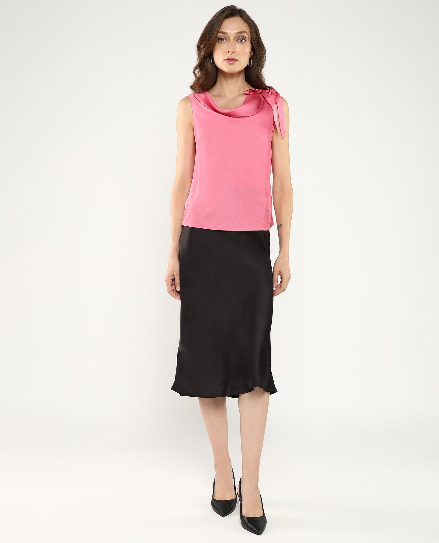 Rareism Women Snicketti Pink Plain Top