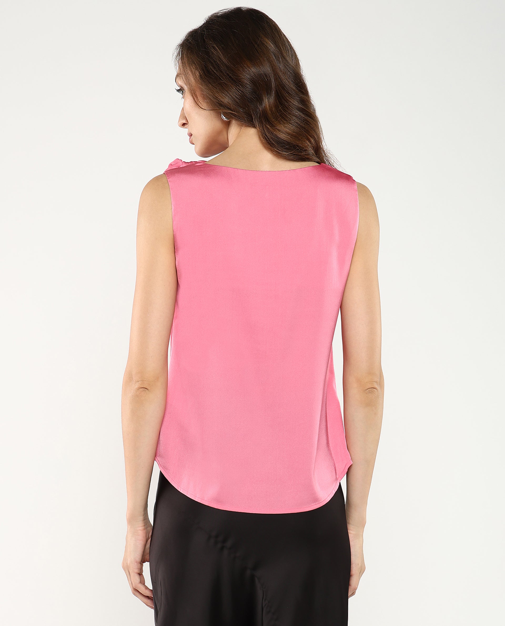 Rareism Women Snicketti Pink Plain Top