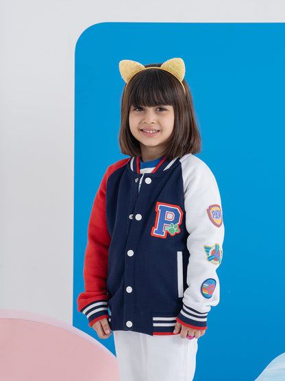 Red & Blue Unisex Paw Patrol Jackets With 3D Badge