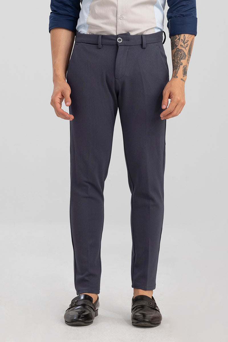 Active Plum Grey Stretch Pants