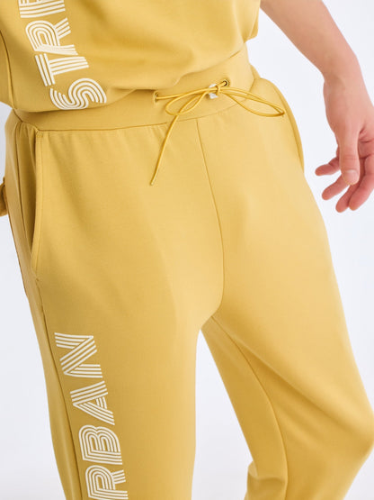 Yellow Regular Fit Track Pant