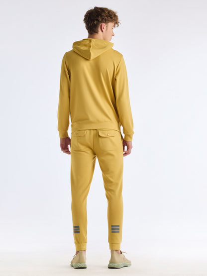 Yellow Regular Fit Track Pant