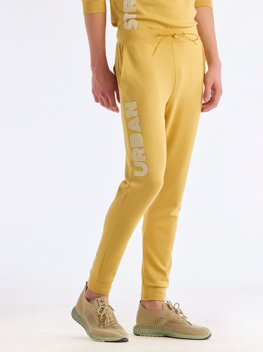 Yellow Regular Fit Track Pant