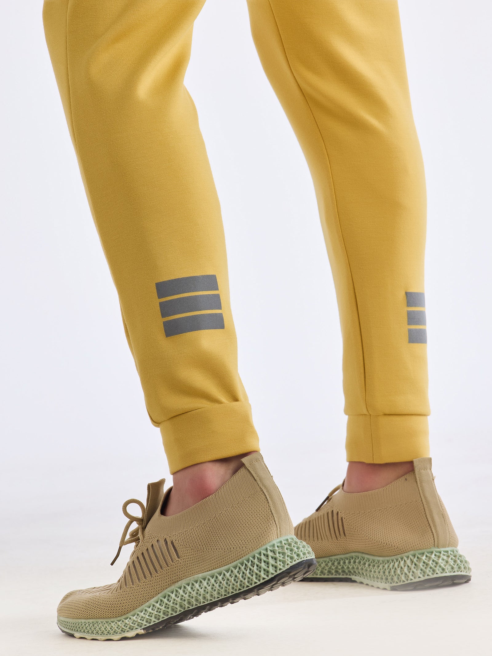 Yellow Regular Fit Track Pant