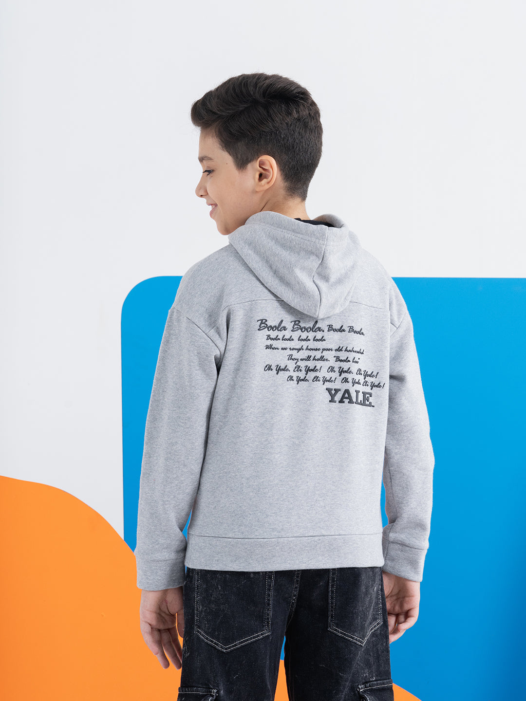 Trendy Yale Grey Hoodie