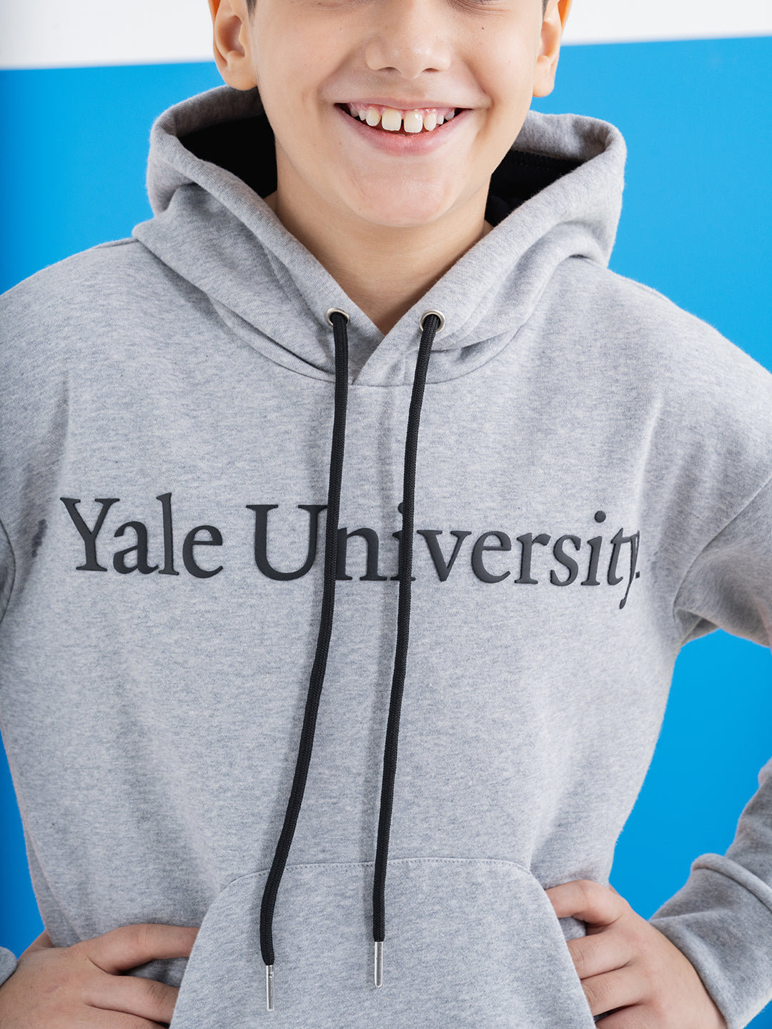 Trendy Yale Grey Hoodie