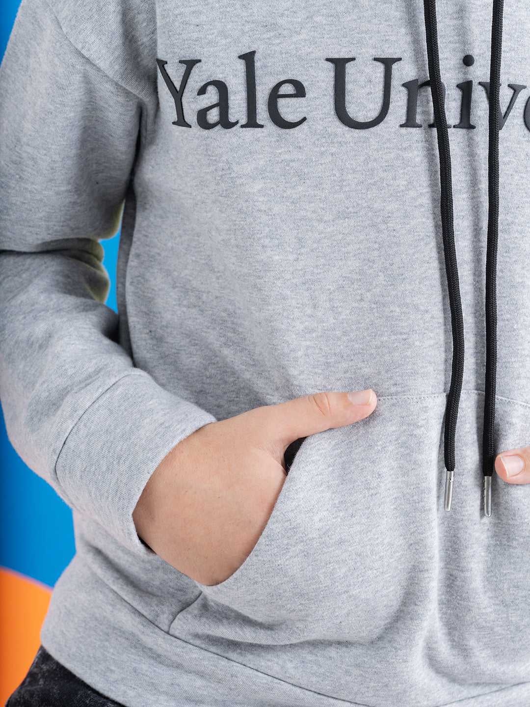 Trendy Yale Grey Hoodie