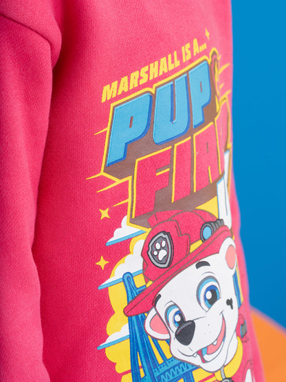 Chest Printed Paw Patrol Pink Sweatshirts