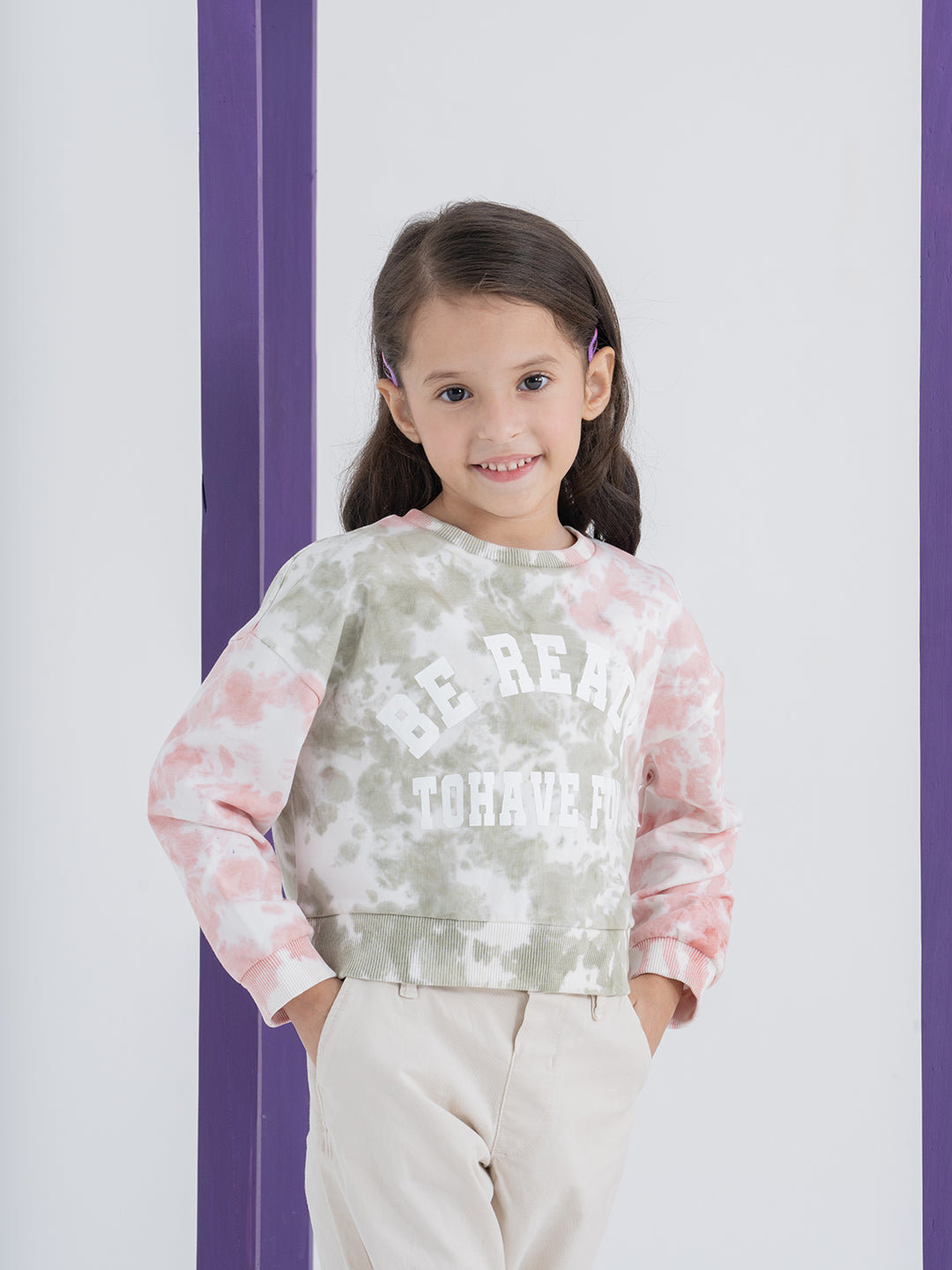 Trendy Sweatshirt With Tie-Dye Artistry